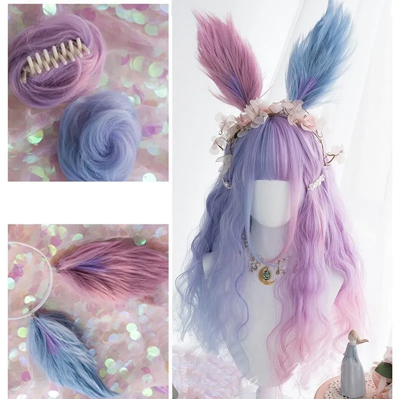 Purple Bunny Ear Lolita Wig