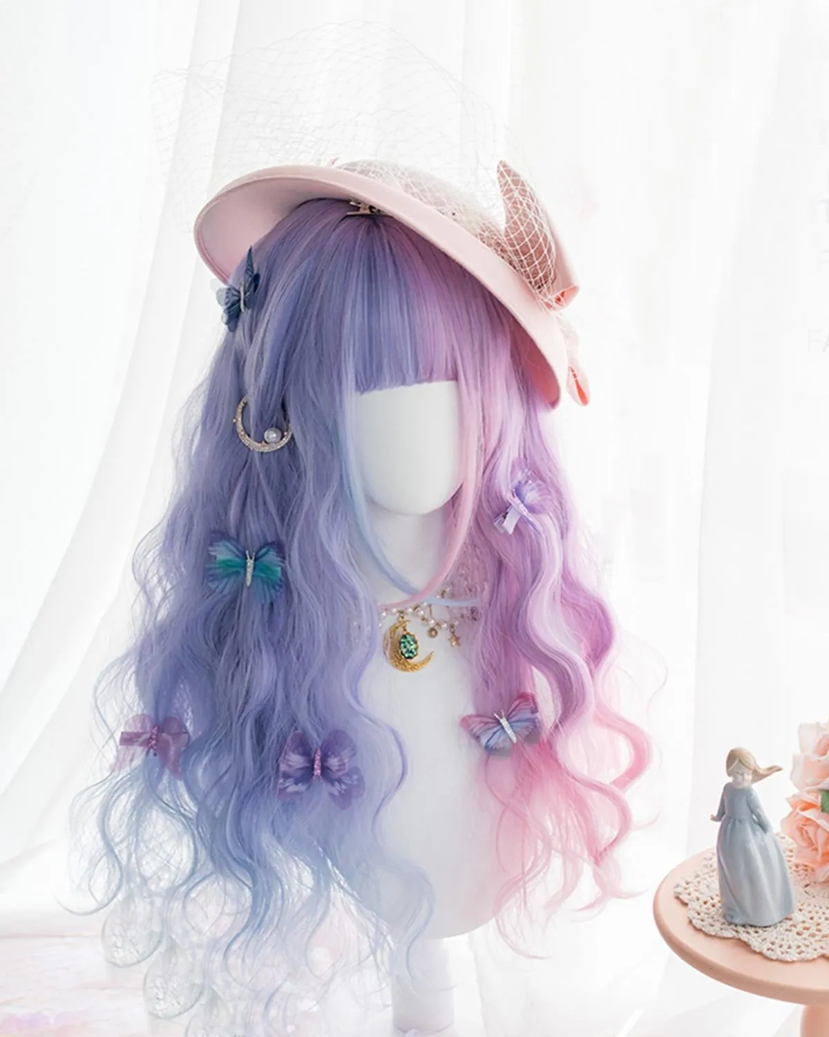 Purple Bunny Ear Lolita Wig