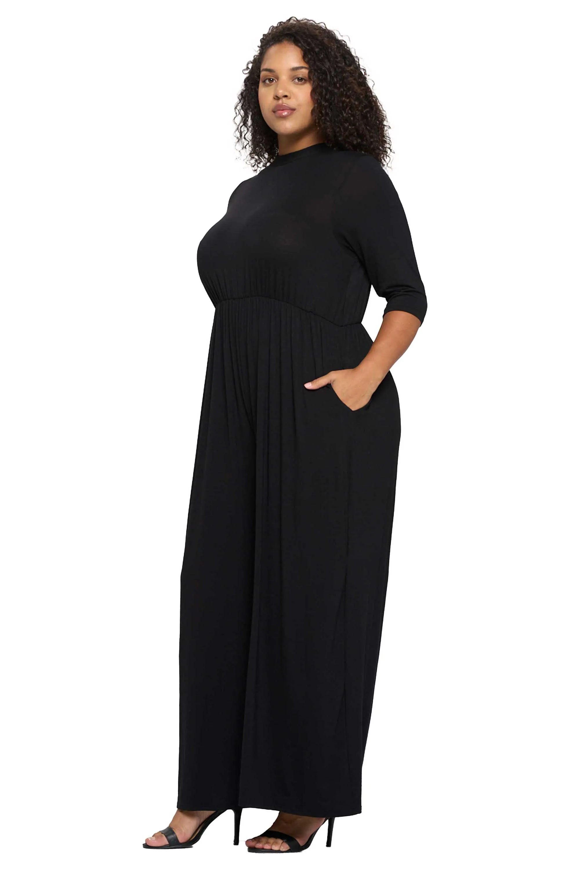 Rafaella Pocket Wide Leg Jumpsuit