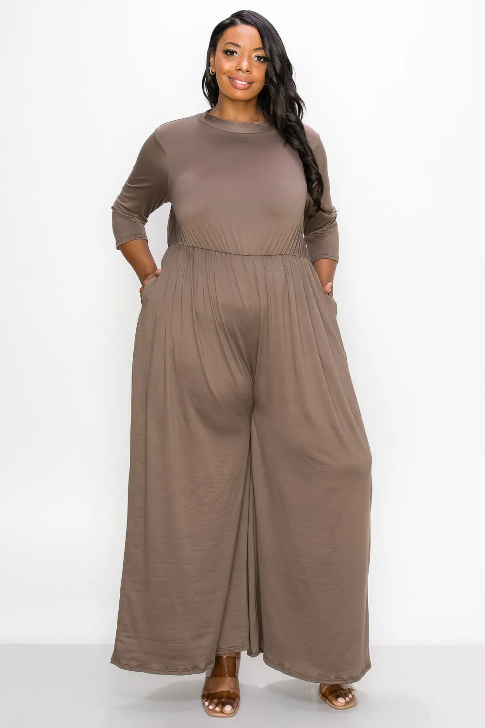 Rafaella Pocket Wide Leg Jumpsuit