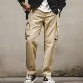 Retro Khaki Casual Pants