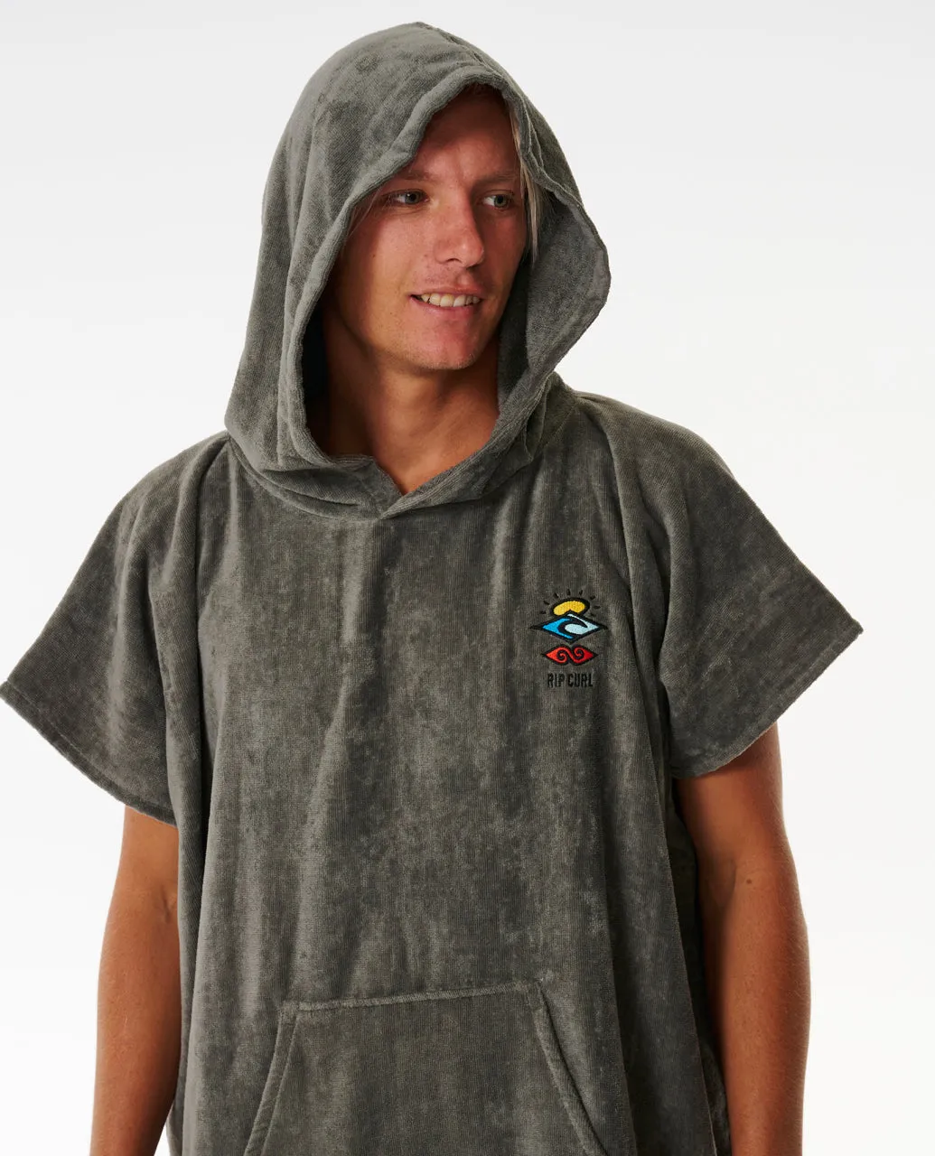 Rip Curl Mens Logo Hooded Towel Poncho