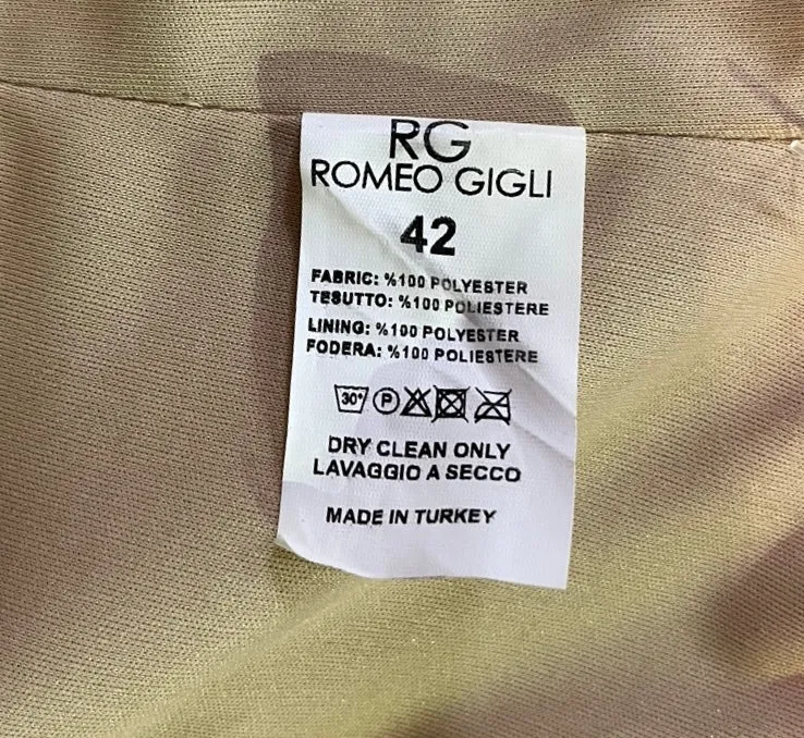 Romeo Gigli Gold Sequin Jumpsuit