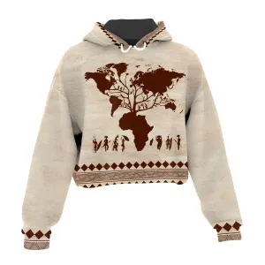 Roots African Cropped Hoodie