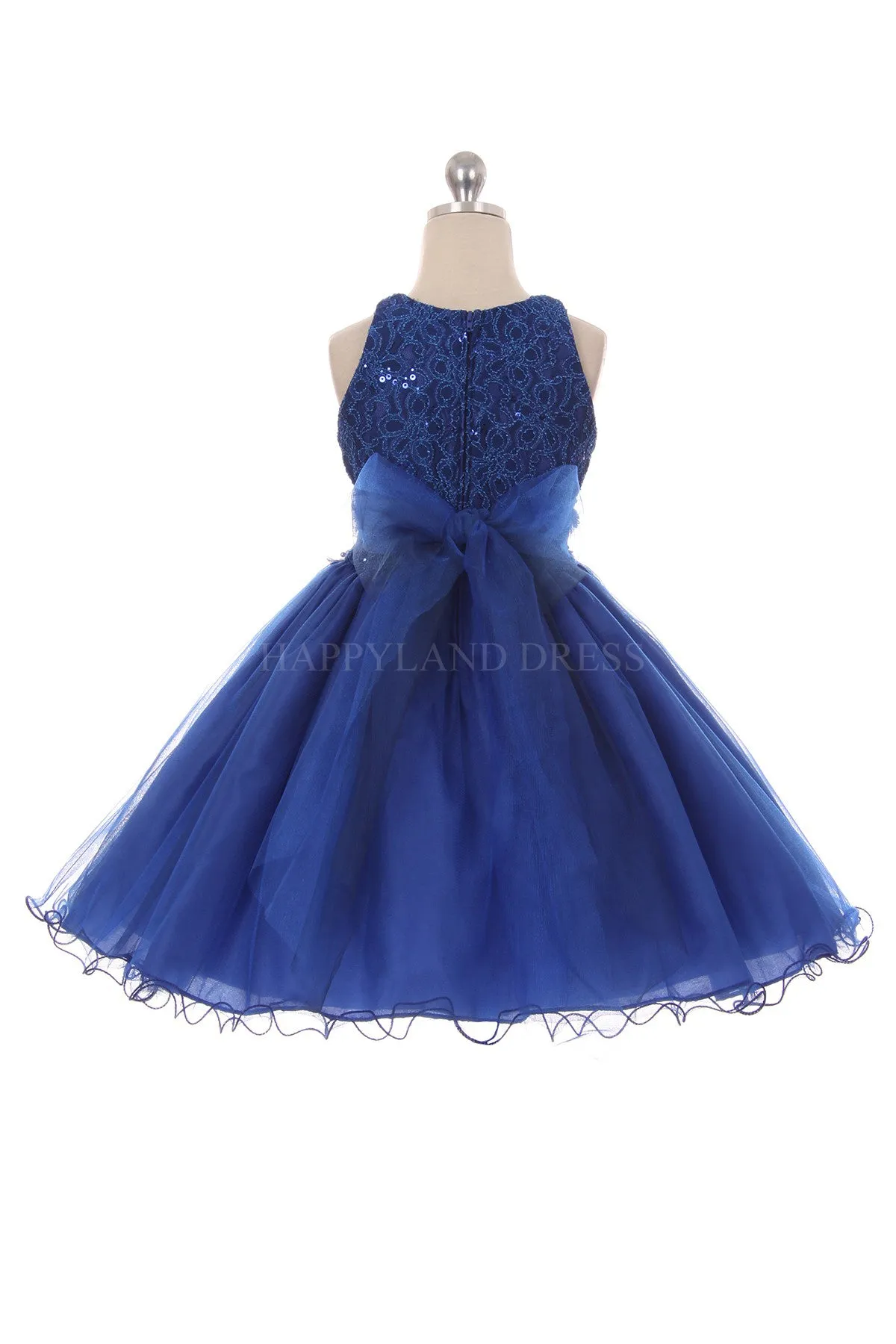 Royal Blue See Through on the Waistline D2141707