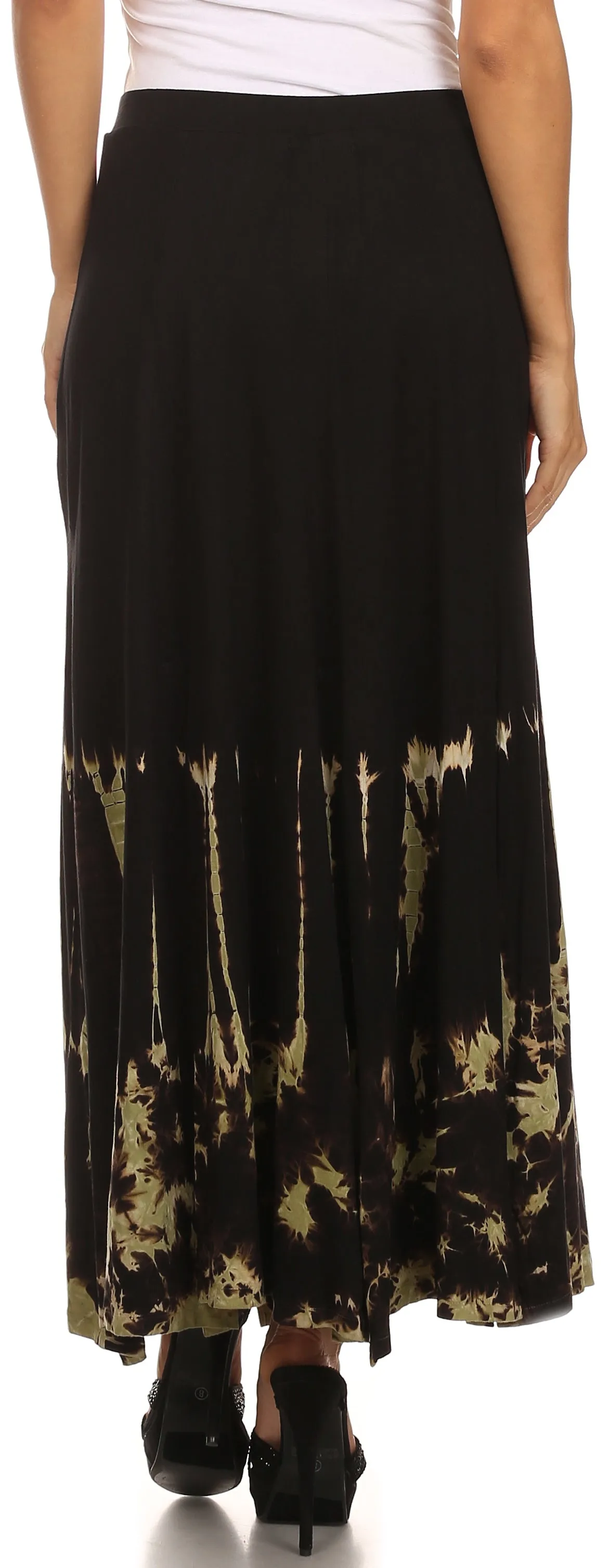 Sakkas Jax Double Slit Boho Tie Dye Skirt