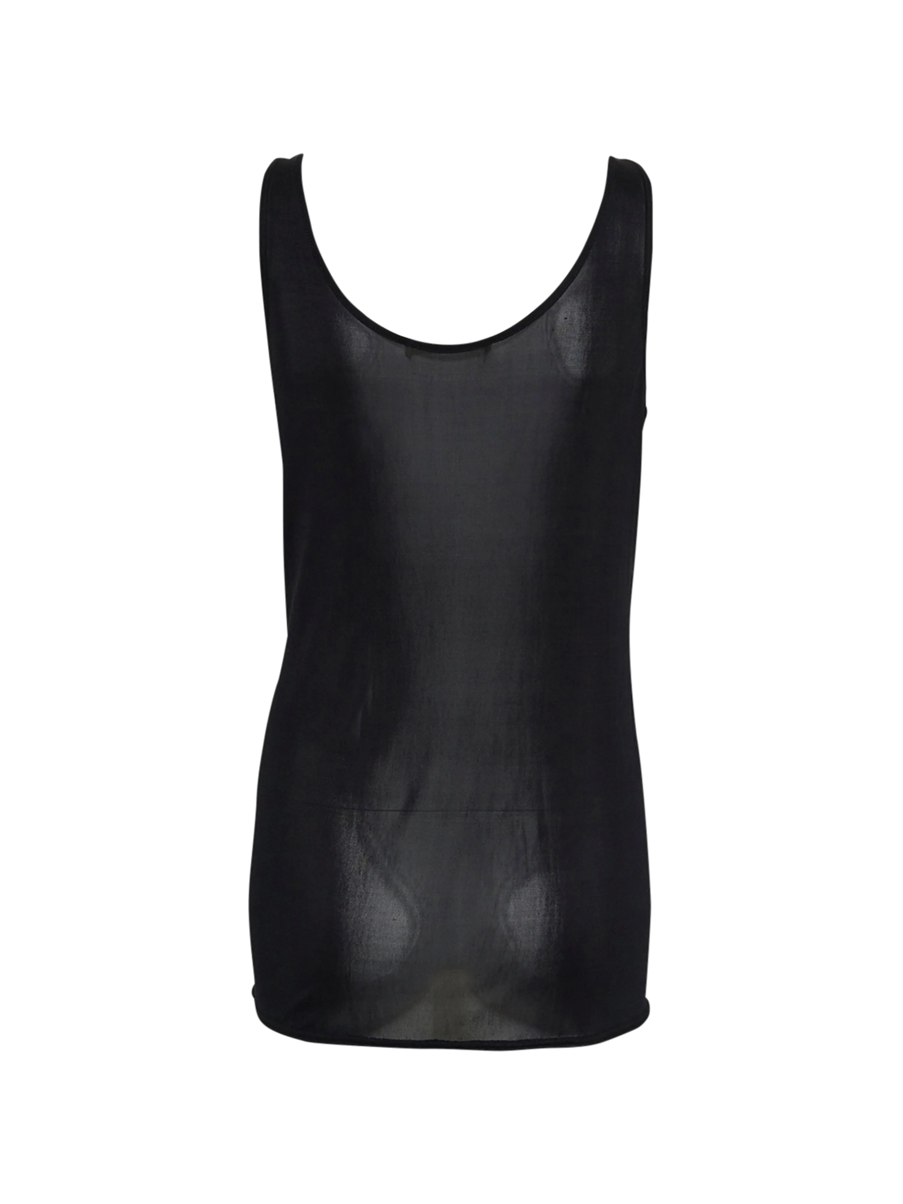 Sheer Tank | Silk - Black