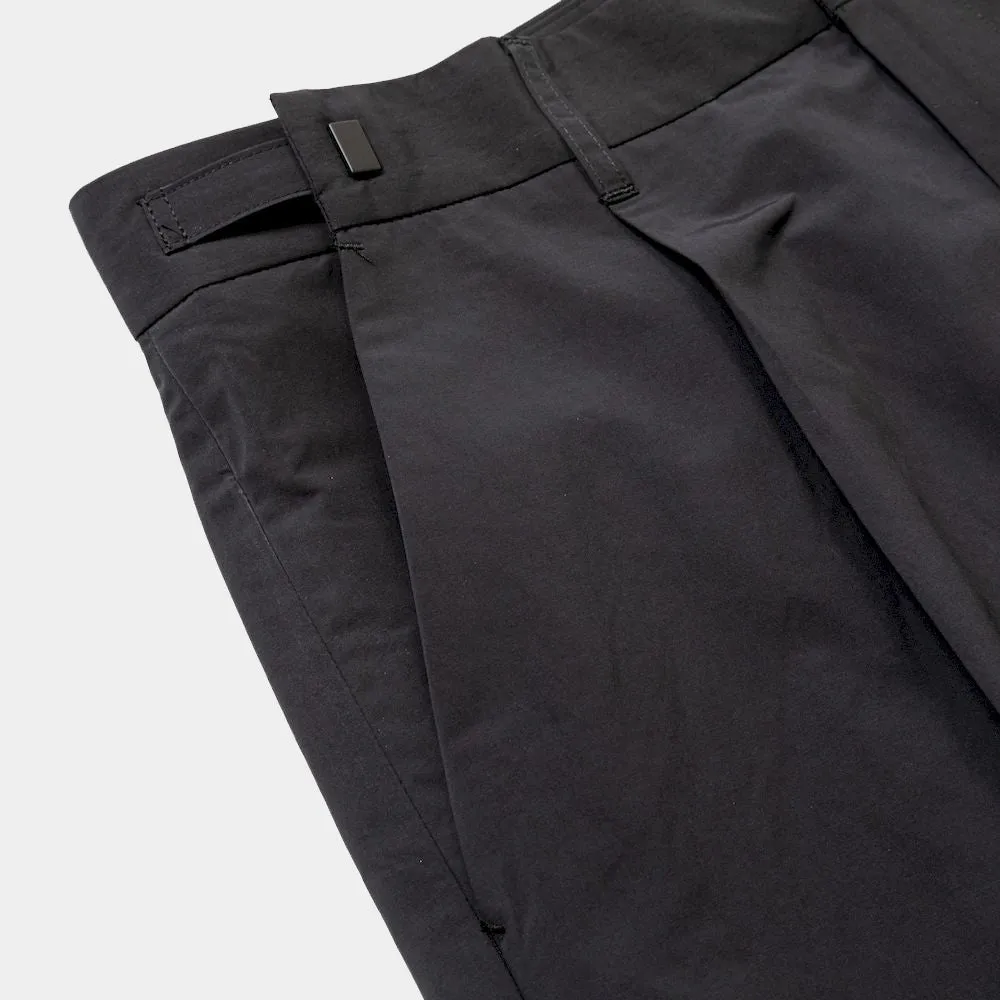 Side Zip Paper Touch Slacks(Off Black)/MW-PT24103