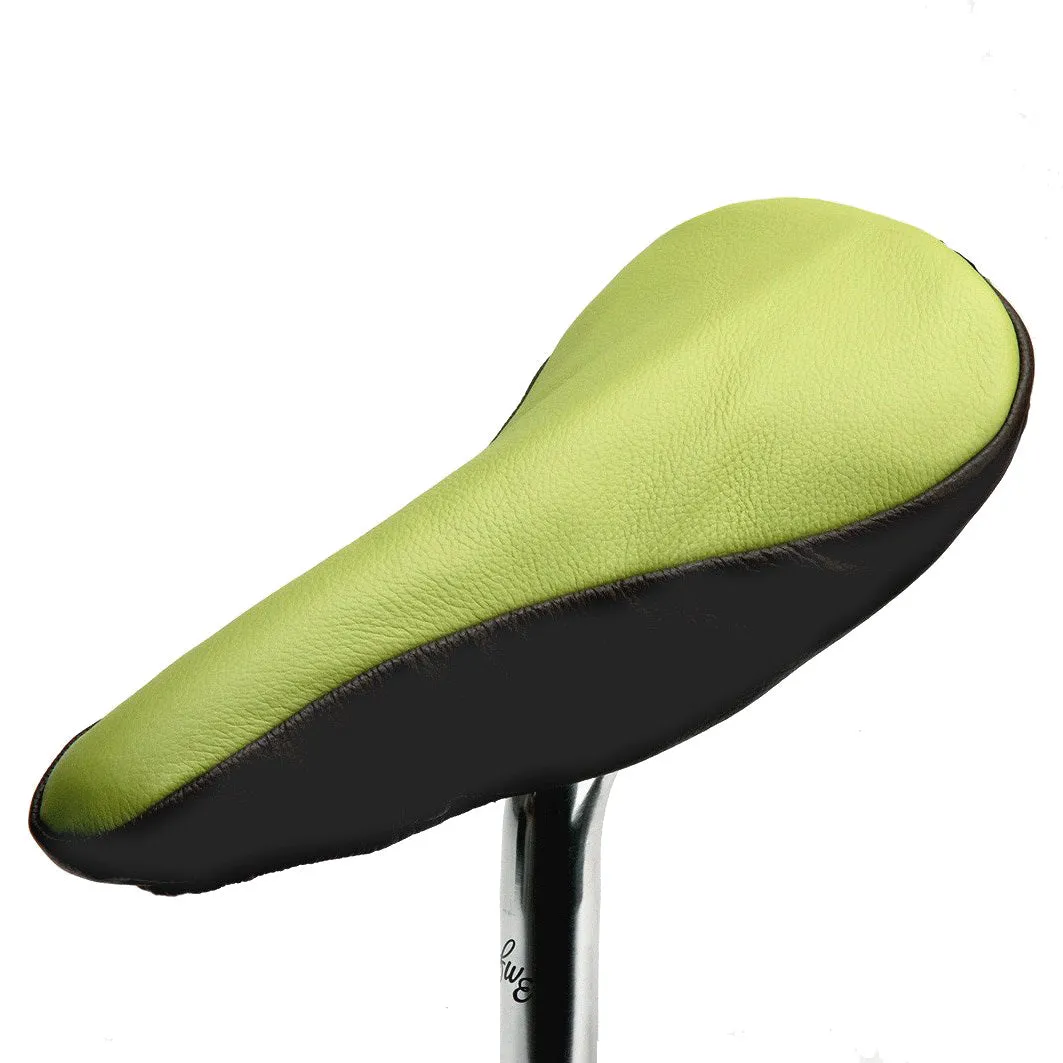 Soft Avocado II Saddle Cover - Lime & Brown