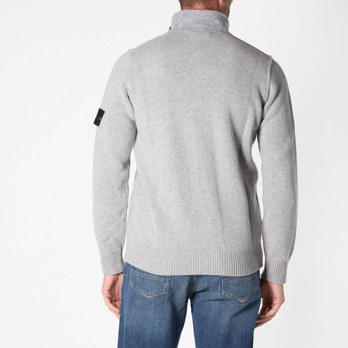 STONE ISLAND CARDIGAN 8115547A3 V0M64 GREY