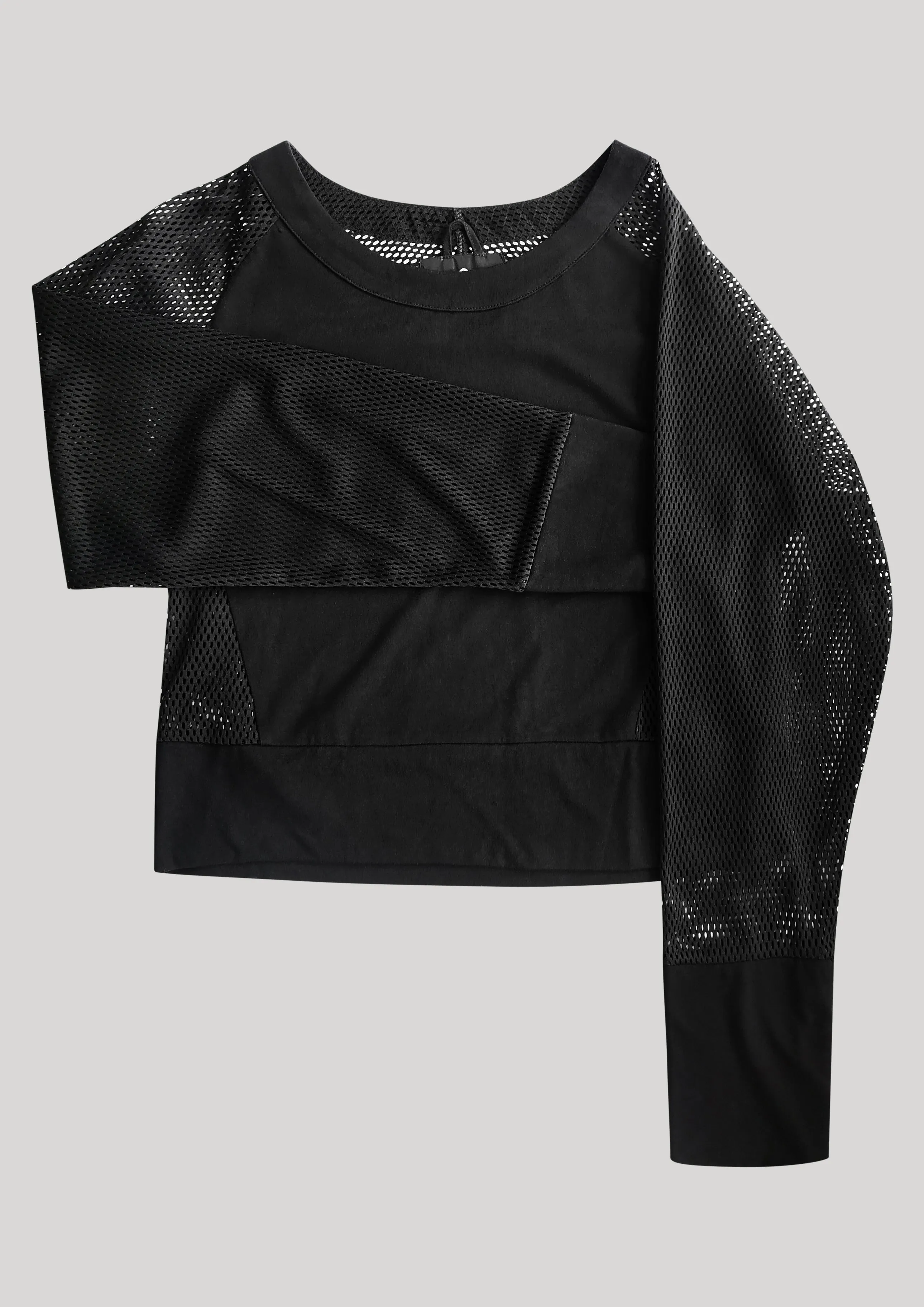 SUMMER SWEATER - AIRY MESH black