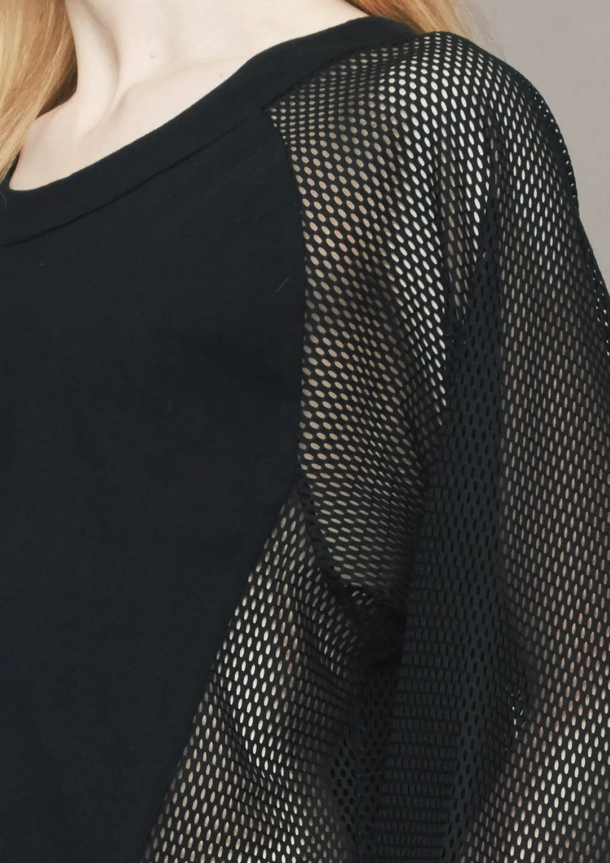 SUMMER SWEATER - AIRY MESH black