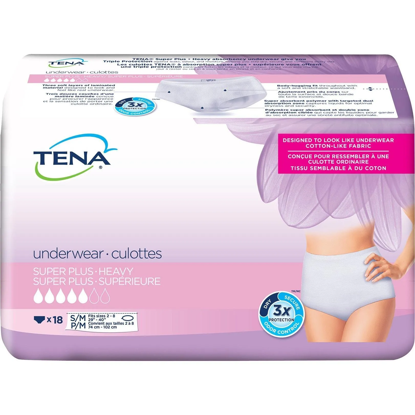 TENA Super Plus Incontinence Underwear for Women