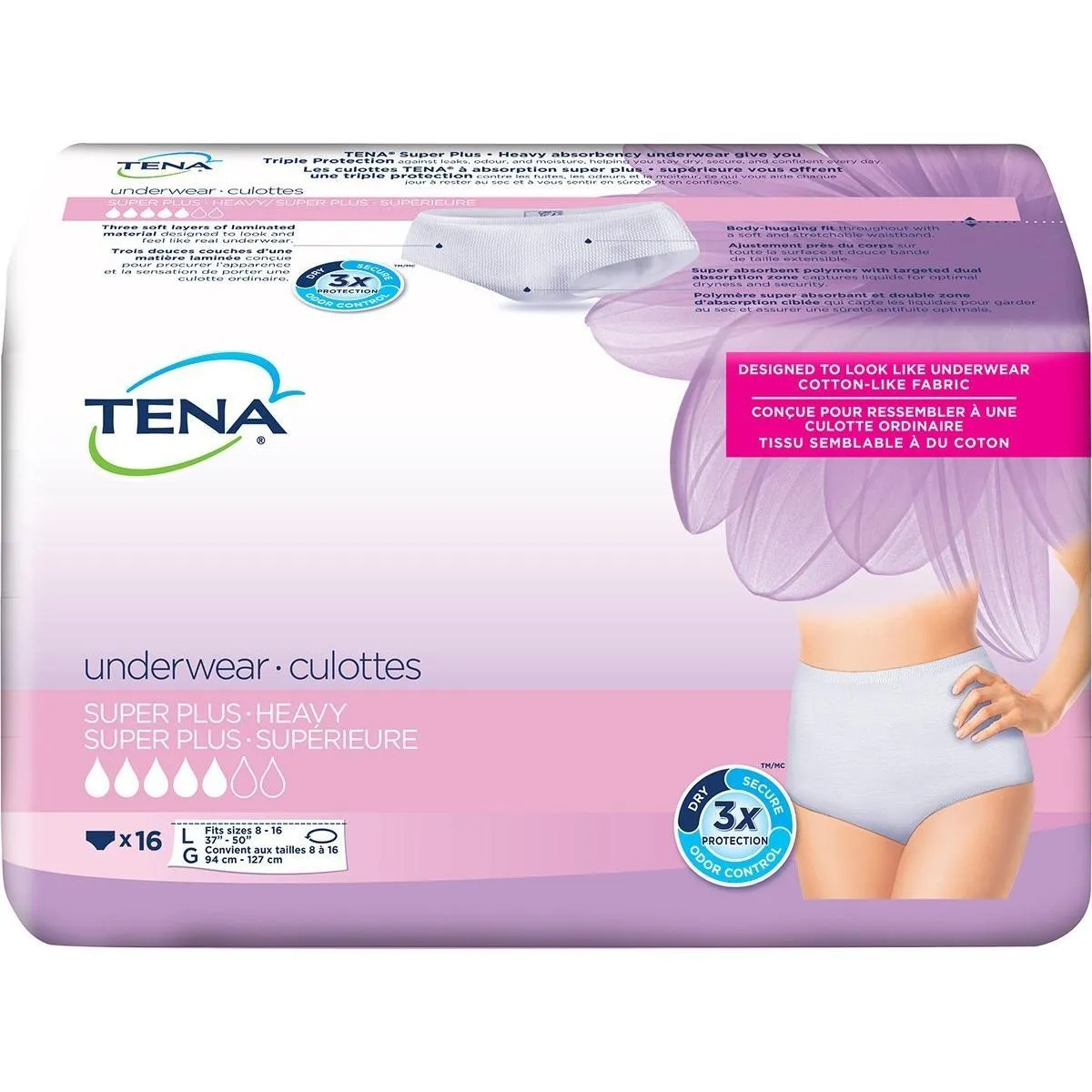 TENA Super Plus Incontinence Underwear for Women