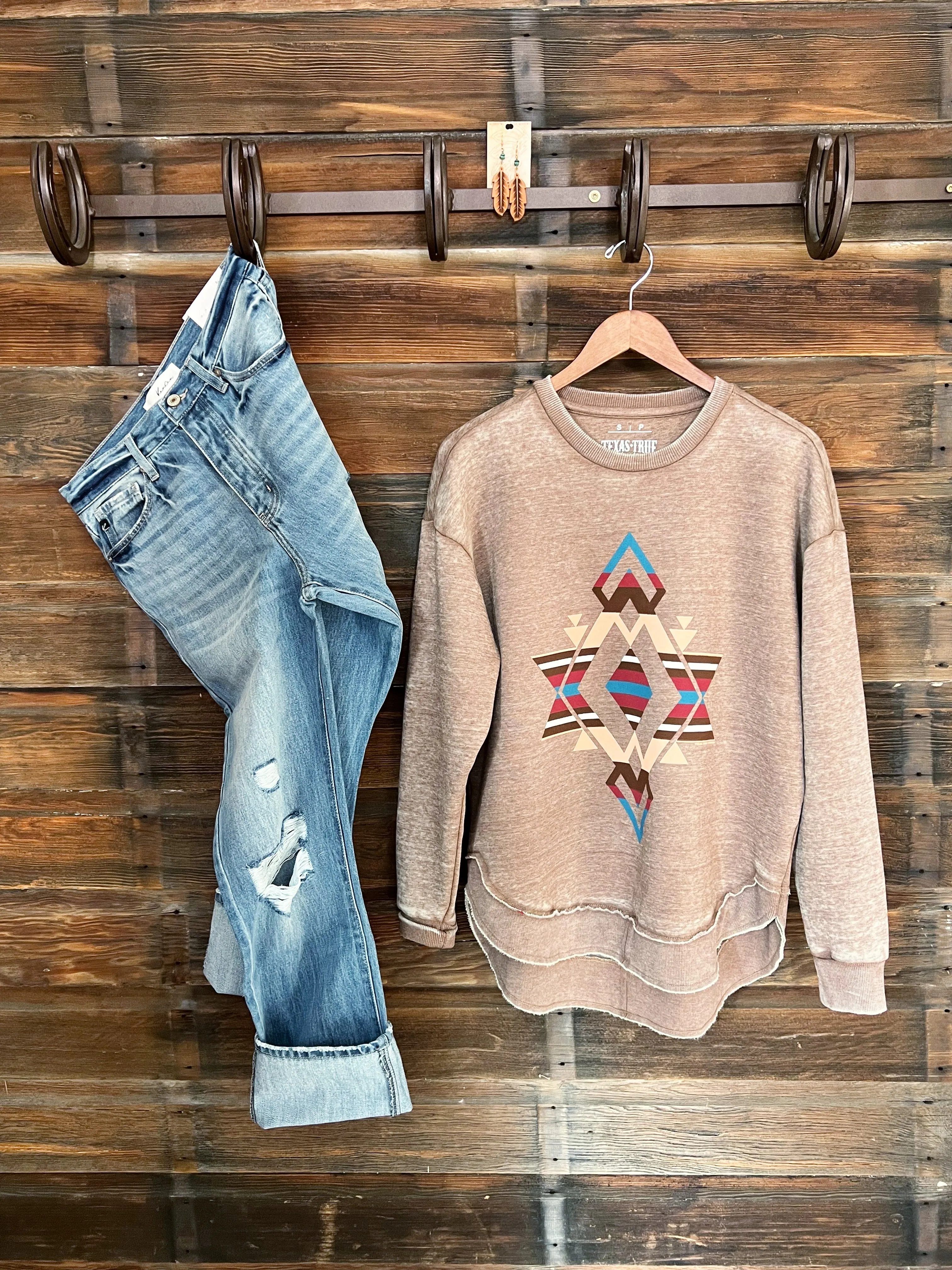 The Nacona Aztec Sweatshirt Pullover