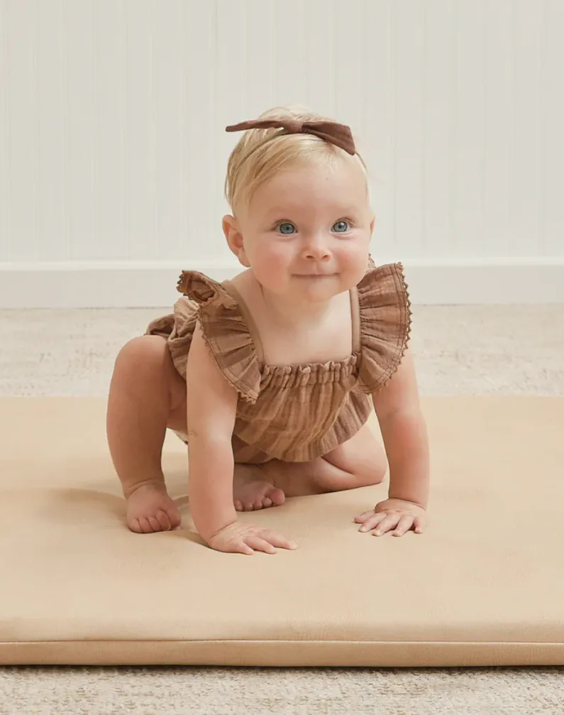 The Ruffle Tank Dress SET by Quincy Mae - Retro Stripe - BABY