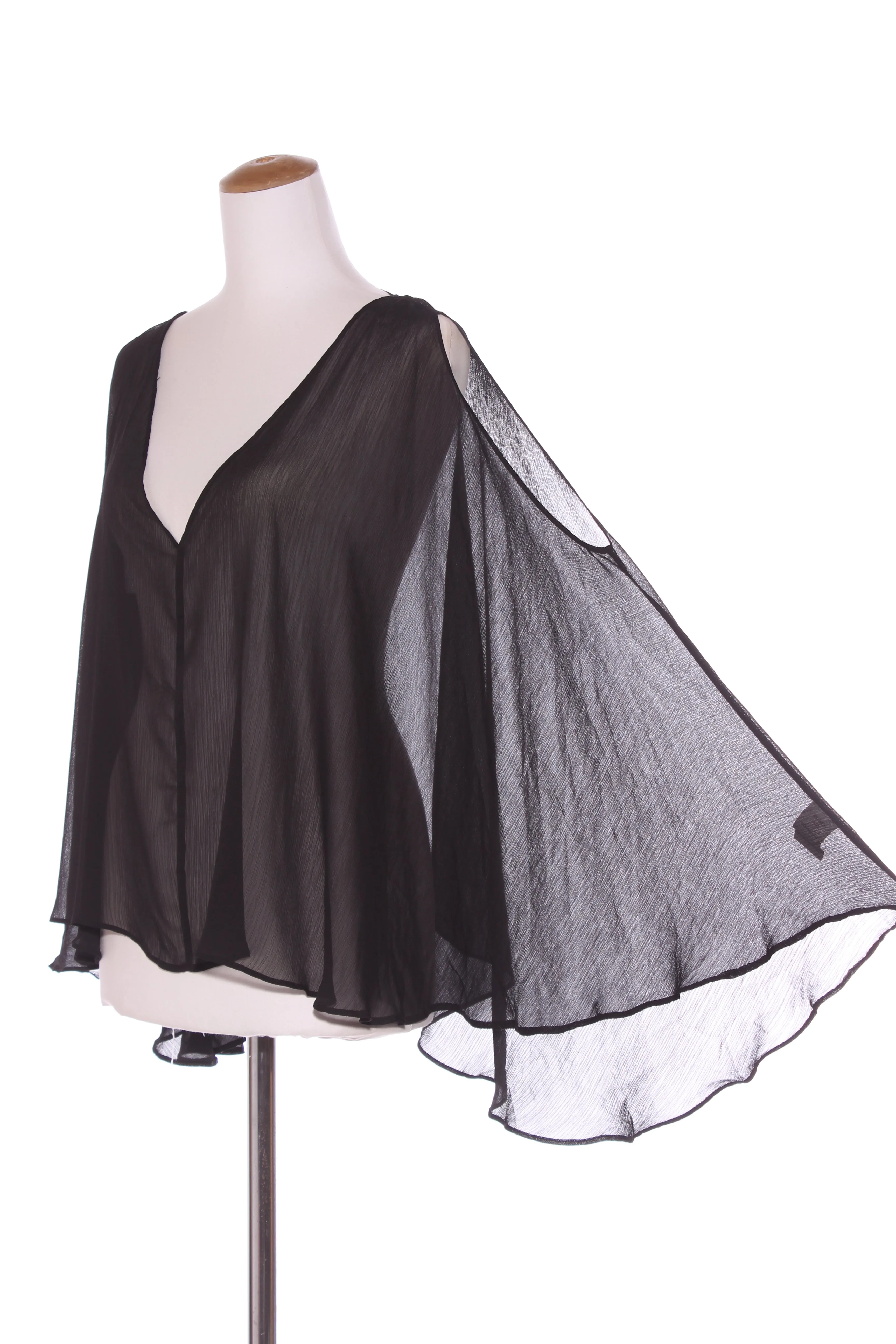 TWO BY TWO - Black chiffon top! 16