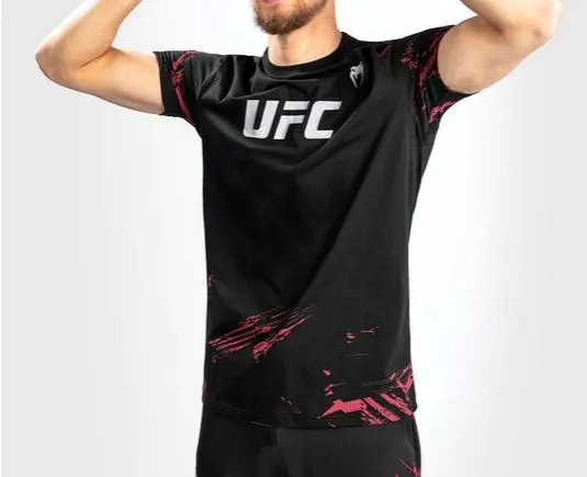 UFC VENUM AUTHENTIC FIGHT WEEK MEN'S 2.0 SHORT SLEEVE T-SHIRT VNMUFC-00109-001 XS-XXL Black