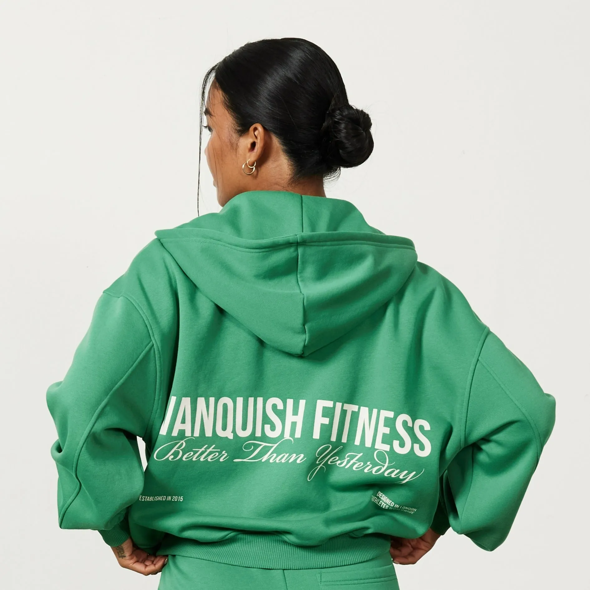 Vanquish Apple Green Rejuvenate Full Zip Oversized Hoodie