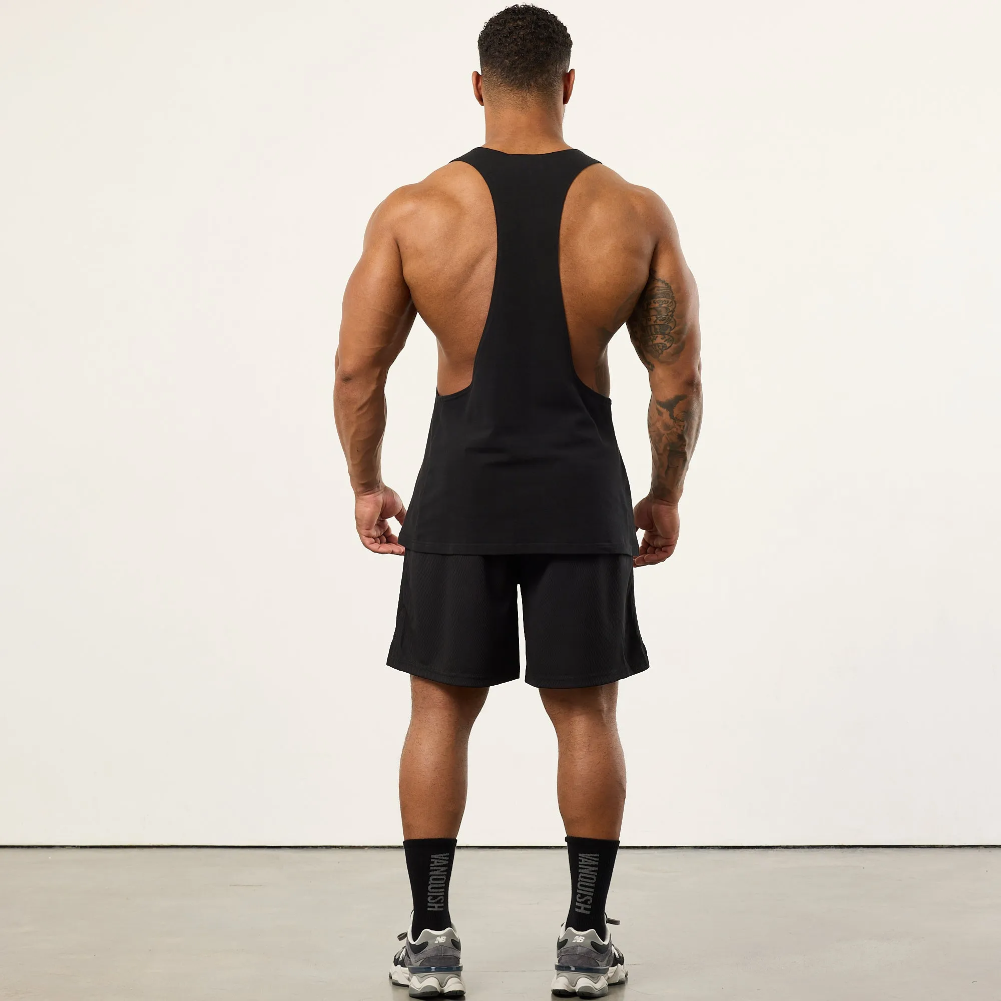 Vanquish Bodybuilding Black Mesh Shorts