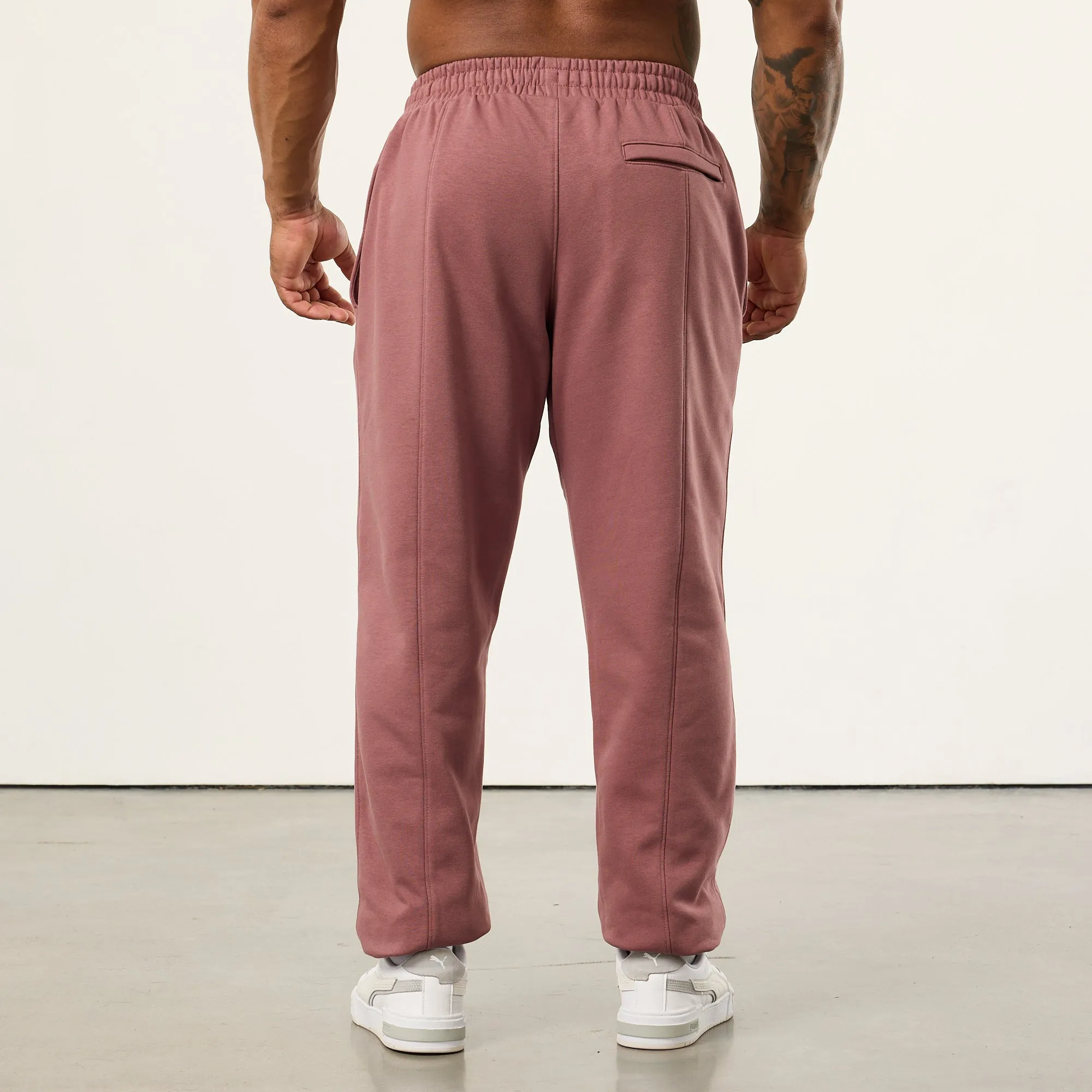 Vanquish Bodybuilding Dark Mauve Oversized Sweatpants