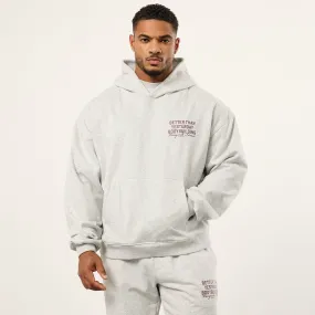 Vanquish Bodybuilding Oat Marl Boxy Oversized Pullover Hoodie