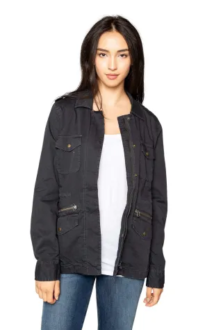 Velvet by Graham & Spencer Lily Aldridge Ruby Army Jacket - Granite