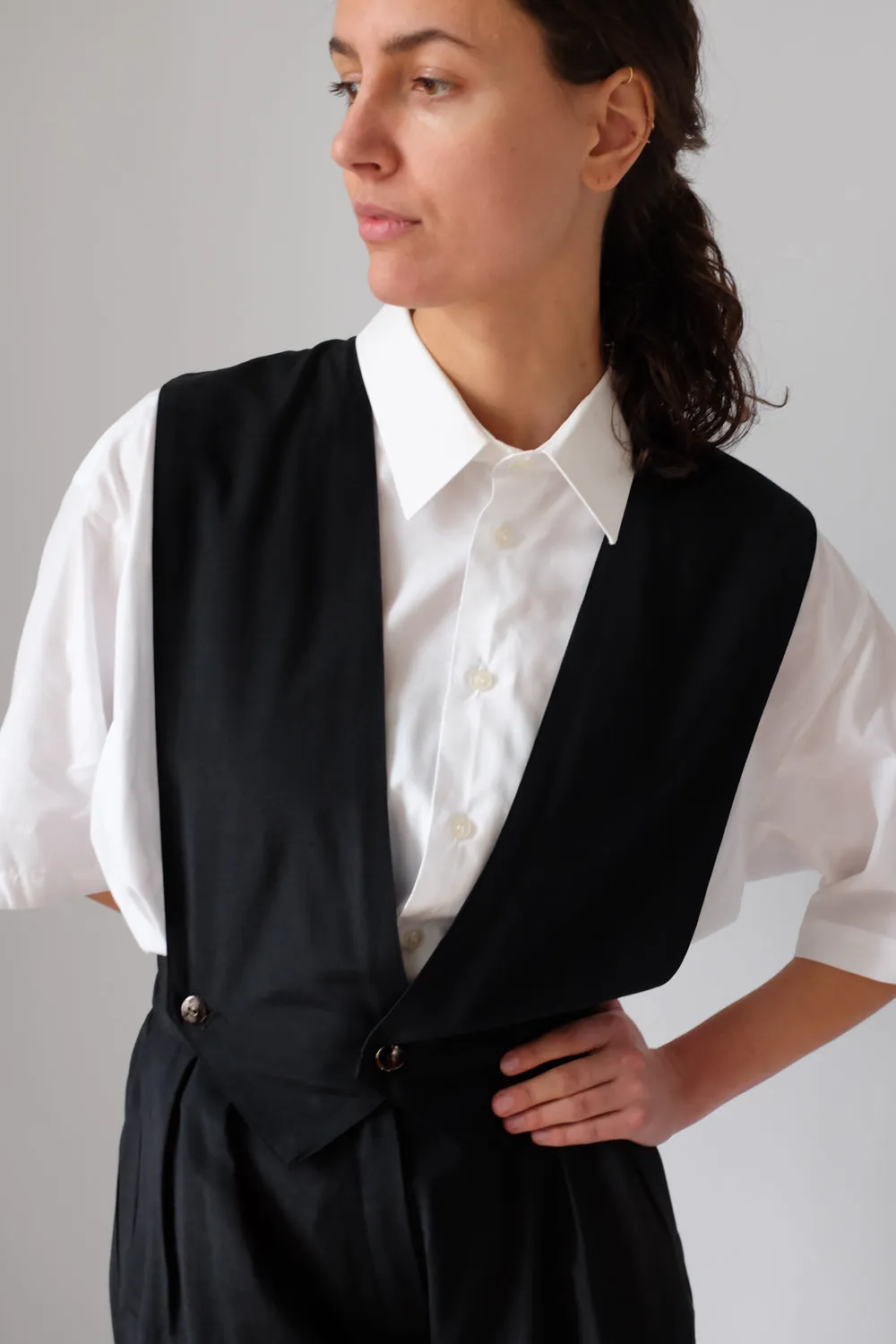 VEST BLACK VINTAGE JUMPSUIT