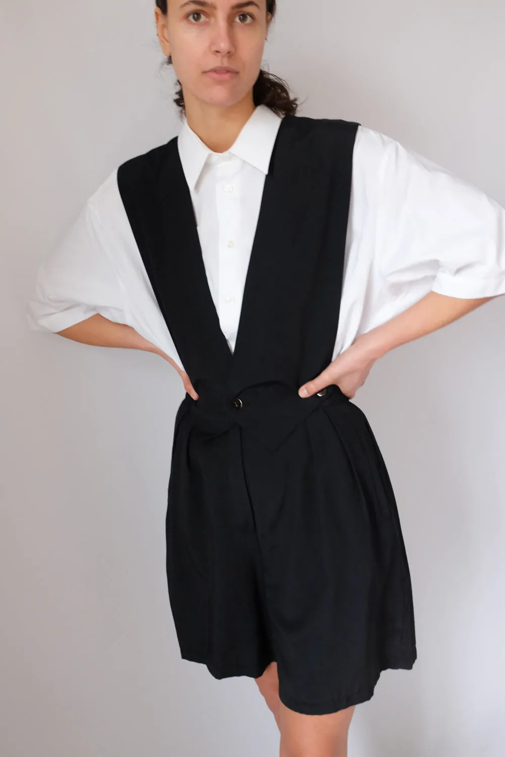 VEST BLACK VINTAGE JUMPSUIT