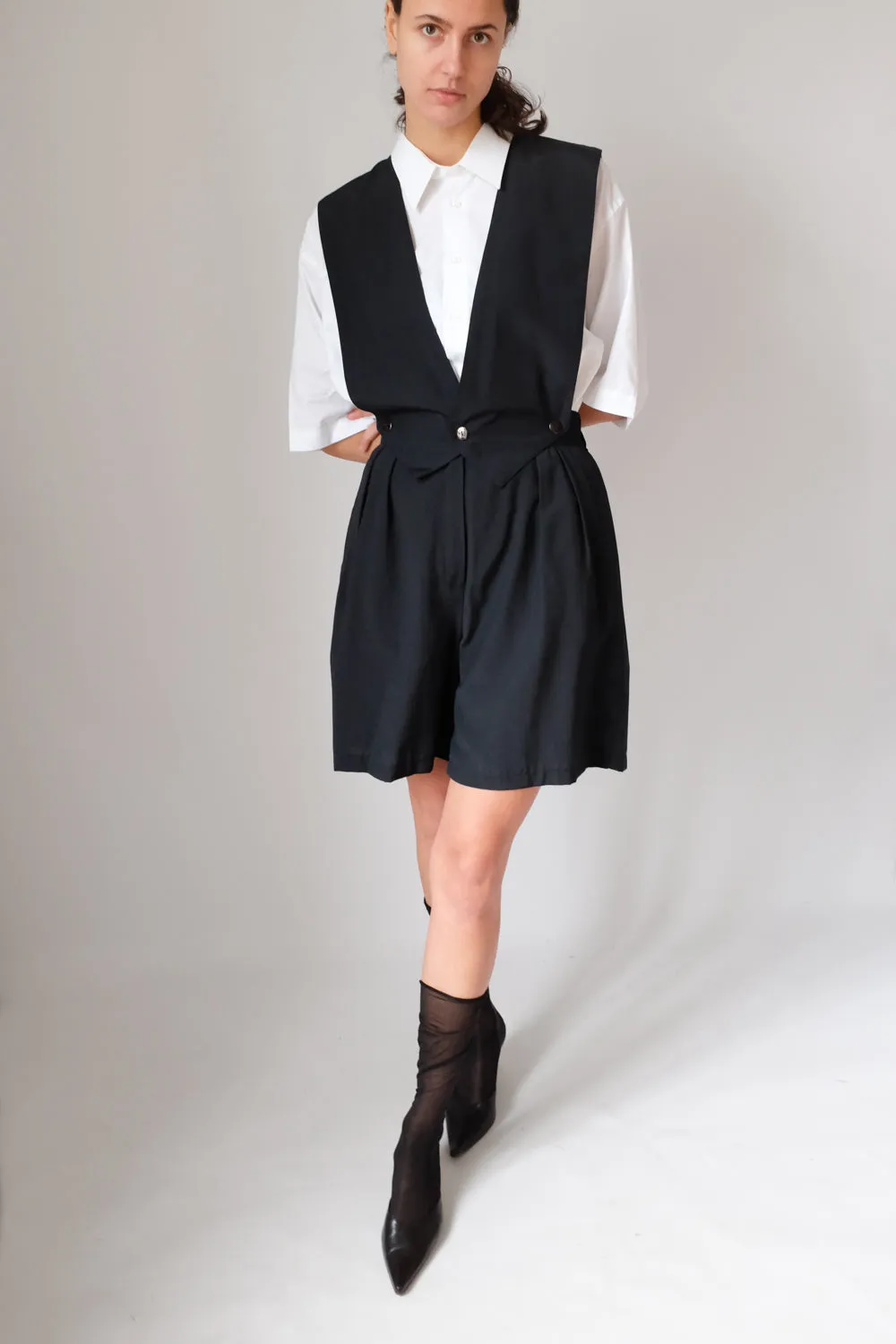 VEST BLACK VINTAGE JUMPSUIT