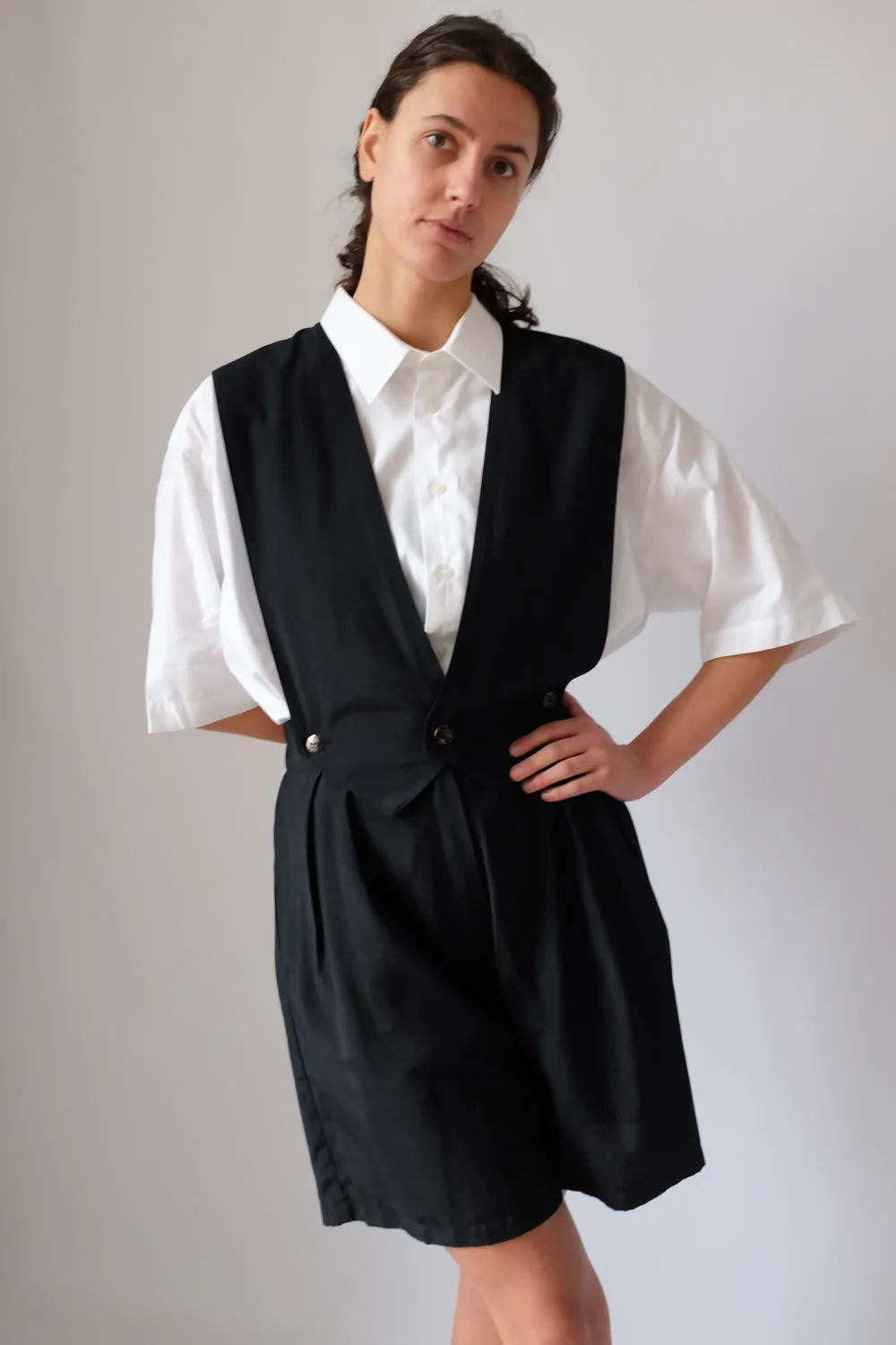 VEST BLACK VINTAGE JUMPSUIT