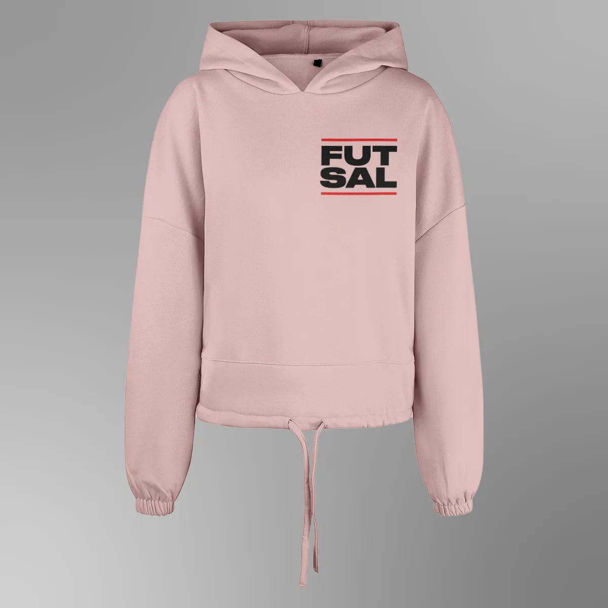 Women's Cropped Oversized Futsal Hoodie