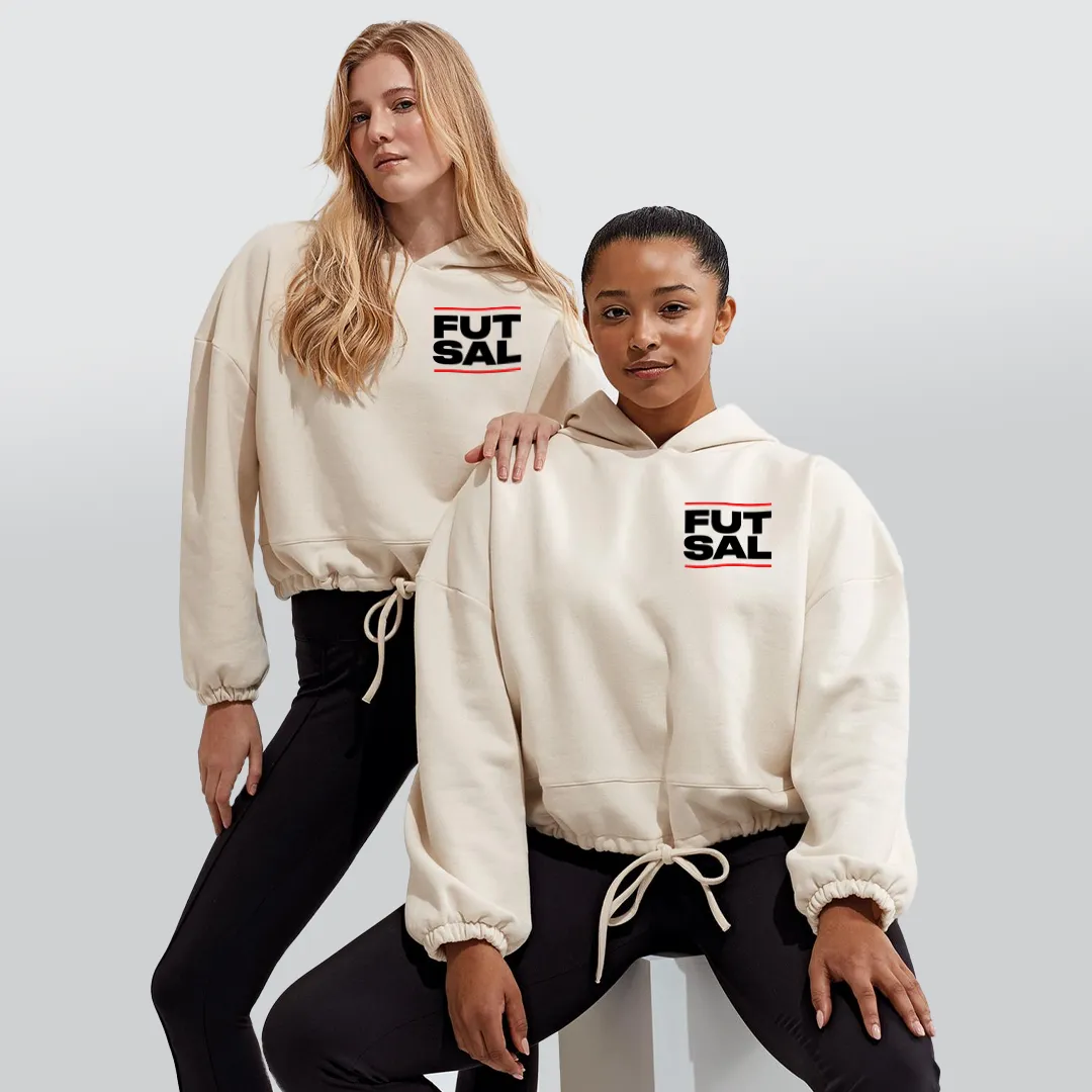 Women's Cropped Oversized Futsal Hoodie