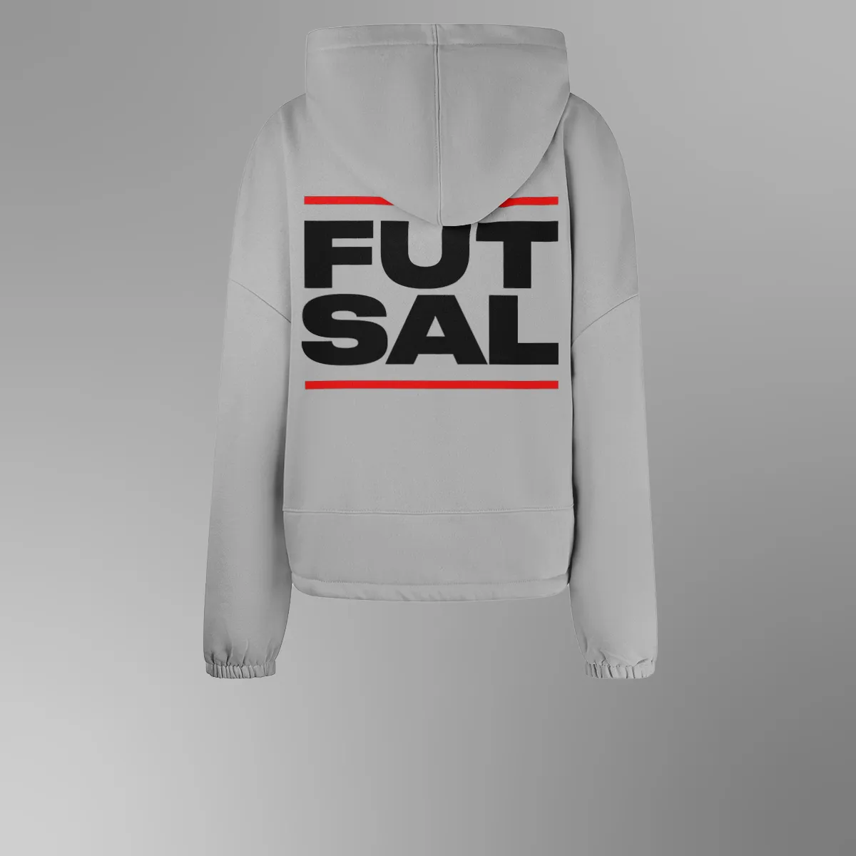 Women's Cropped Oversized Futsal Hoodie