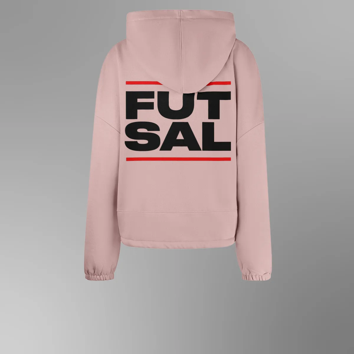 Women's Cropped Oversized Futsal Hoodie