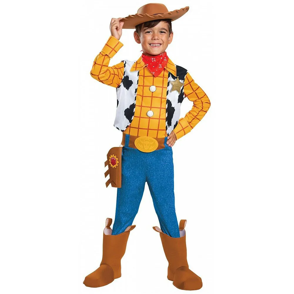 Woody Costume Boys Deluxe Kids Child Toddler Toy Story Jumpsuit