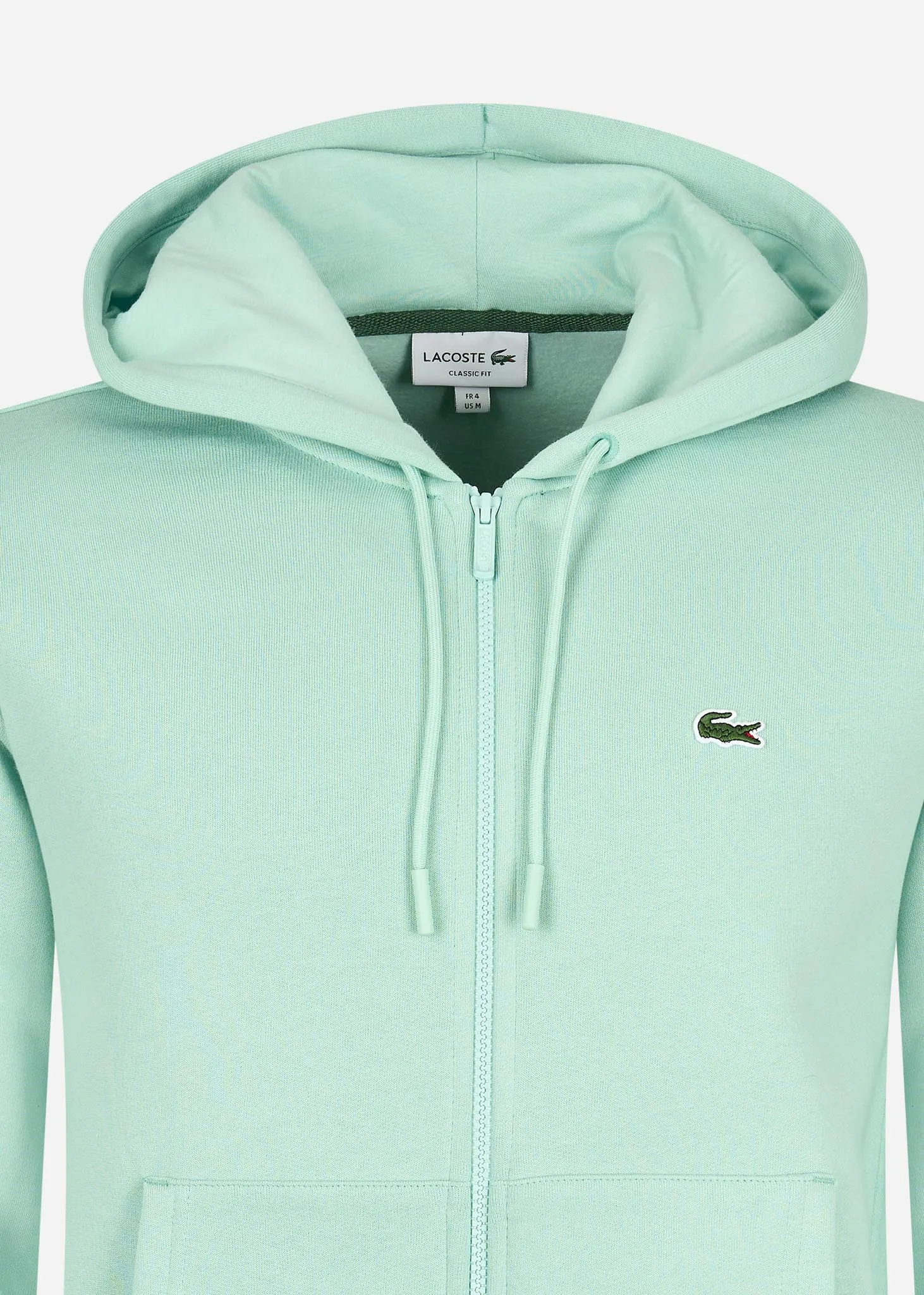 Zip through hoodie - pastille mint